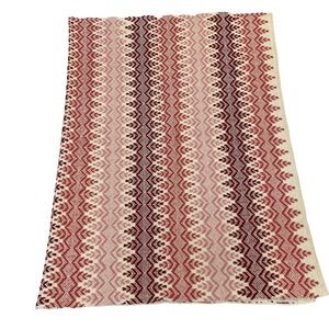 Unbranded Throw Blanket 42x64 Red Cream Nordic Pattern‎ Rustic Cabin Decor